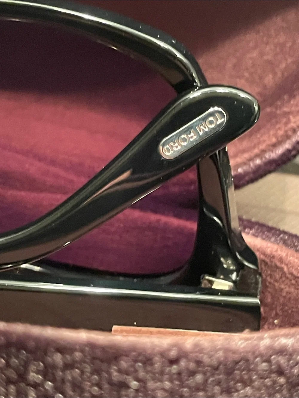 Tom Ford Black Frame Sunglasses with Black Tinted Lenses NWT made in Italy